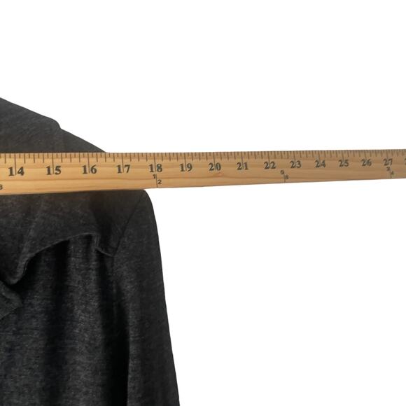 Ten Eleven Vintage 90s Size XL 70% Wool Grey Double Breasted Trench Coat - Picture 9 of 11